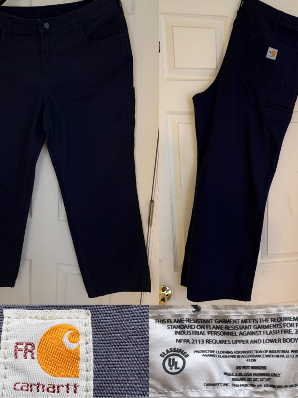 Carhartt Woman’s size 14 Cargo Work Pants - Black